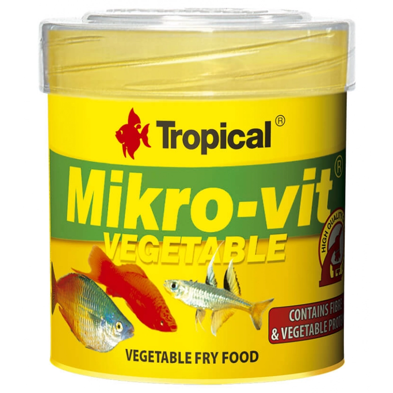 Microvit Vegatable Staubfutter - Staubfutter für Herbivore Zierfische